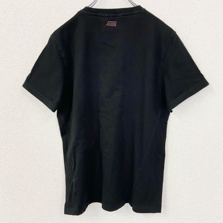 古着 used　BMW　長袖ロゴプリントTシャツ　クルーネック　黒　ブラック　シンプルデザイン　Sサイズ