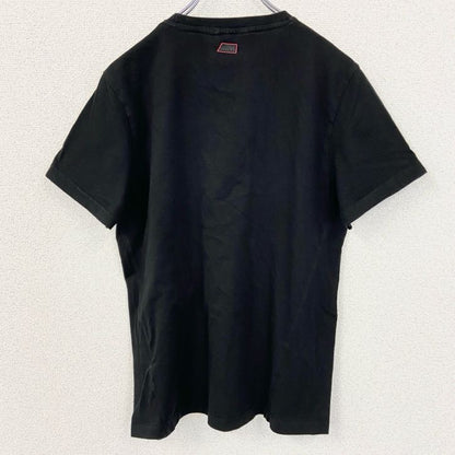古着 used　BMW　長袖ロゴプリントTシャツ　クルーネック　黒　ブラック　シンプルデザイン　Sサイズ