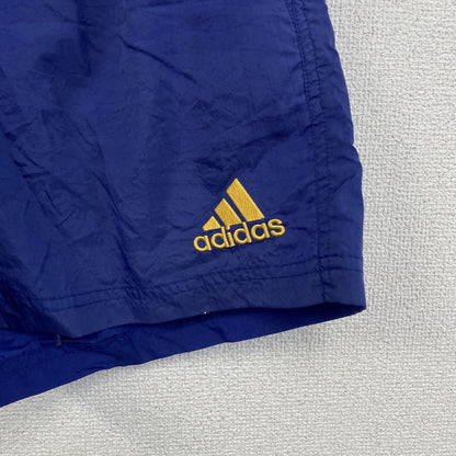 ～00s　adidas　アディダス　ハーフパンツ/ショートパンツ　ナイロンパンツ　デカロゴ　青　ブルー　Lサイズ　