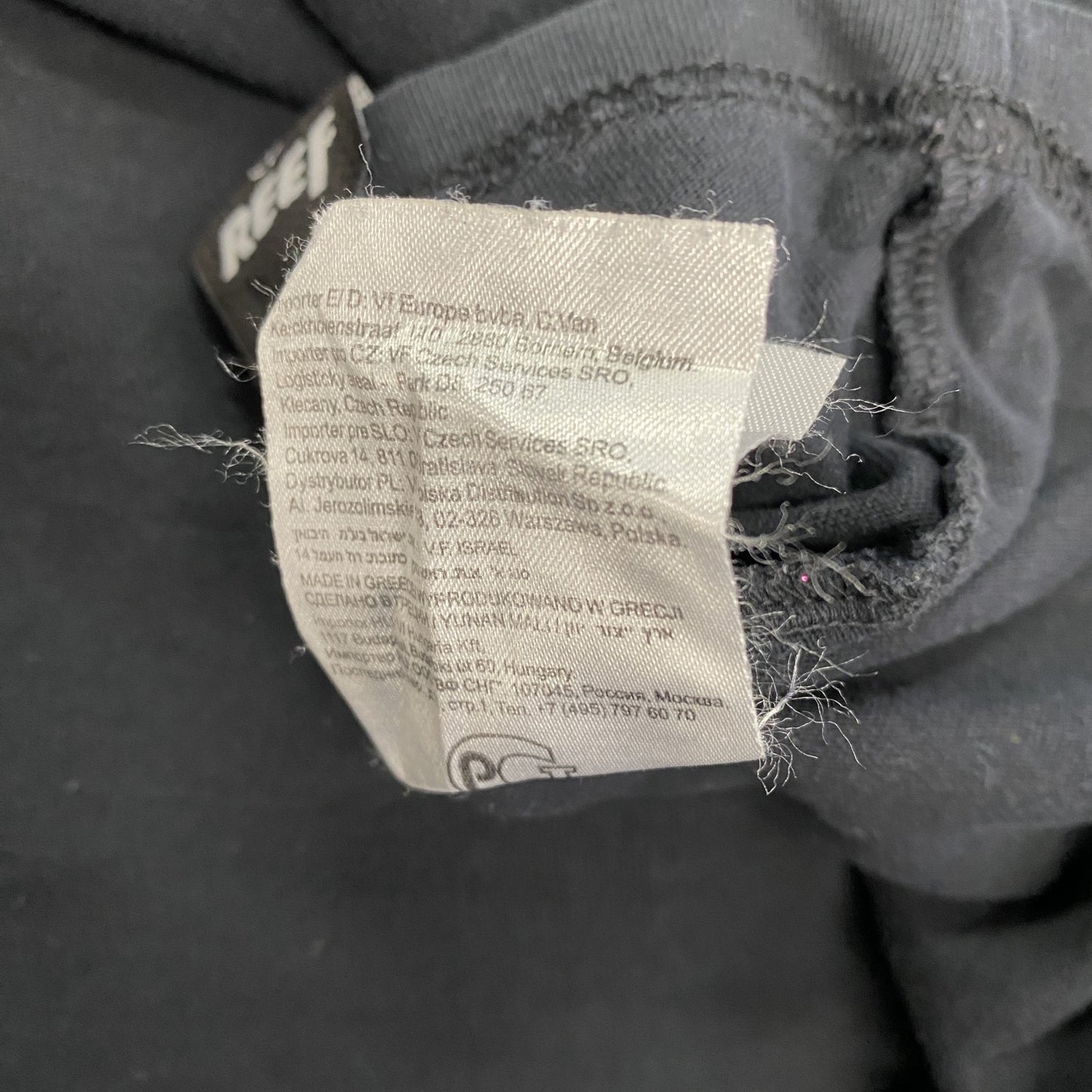GIACOMONI LUCIEN　REEF　半袖プリントTシャツ　スカル　骸骨　英字プリント　クルーネック　黒　ブラック　XLサイズ