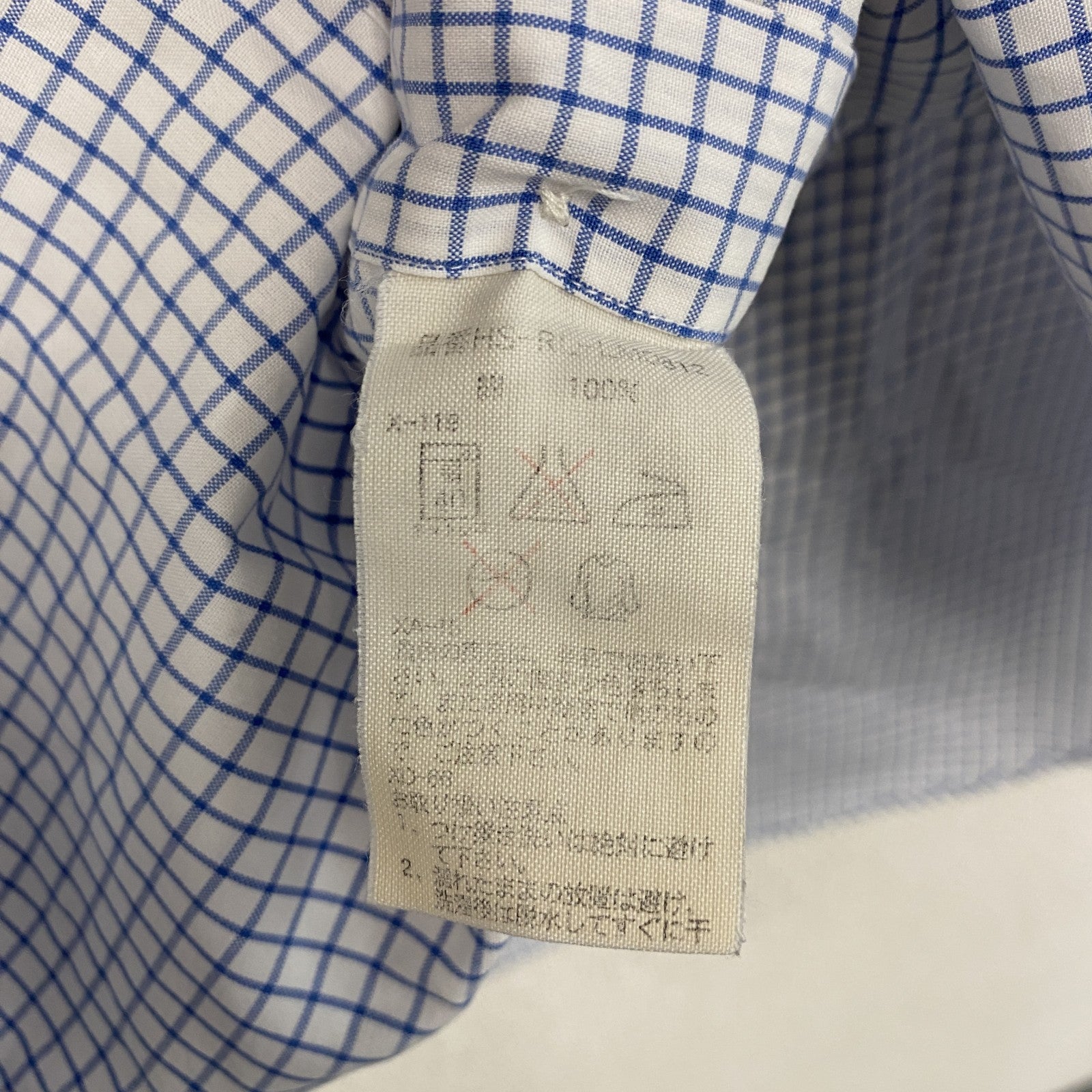 RALPH LAUREN　ラルフローレン　半袖シャツ/ボタンダウンシャツ　チェック　青　白　ブルー　ホワイト　Lサイズ