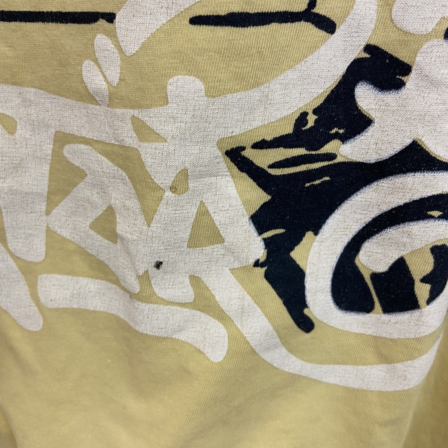 SHAMP　半袖プリントTシャツ　スケボー　スケーター　英字プリント　黄色　イエロー　Mサイズ