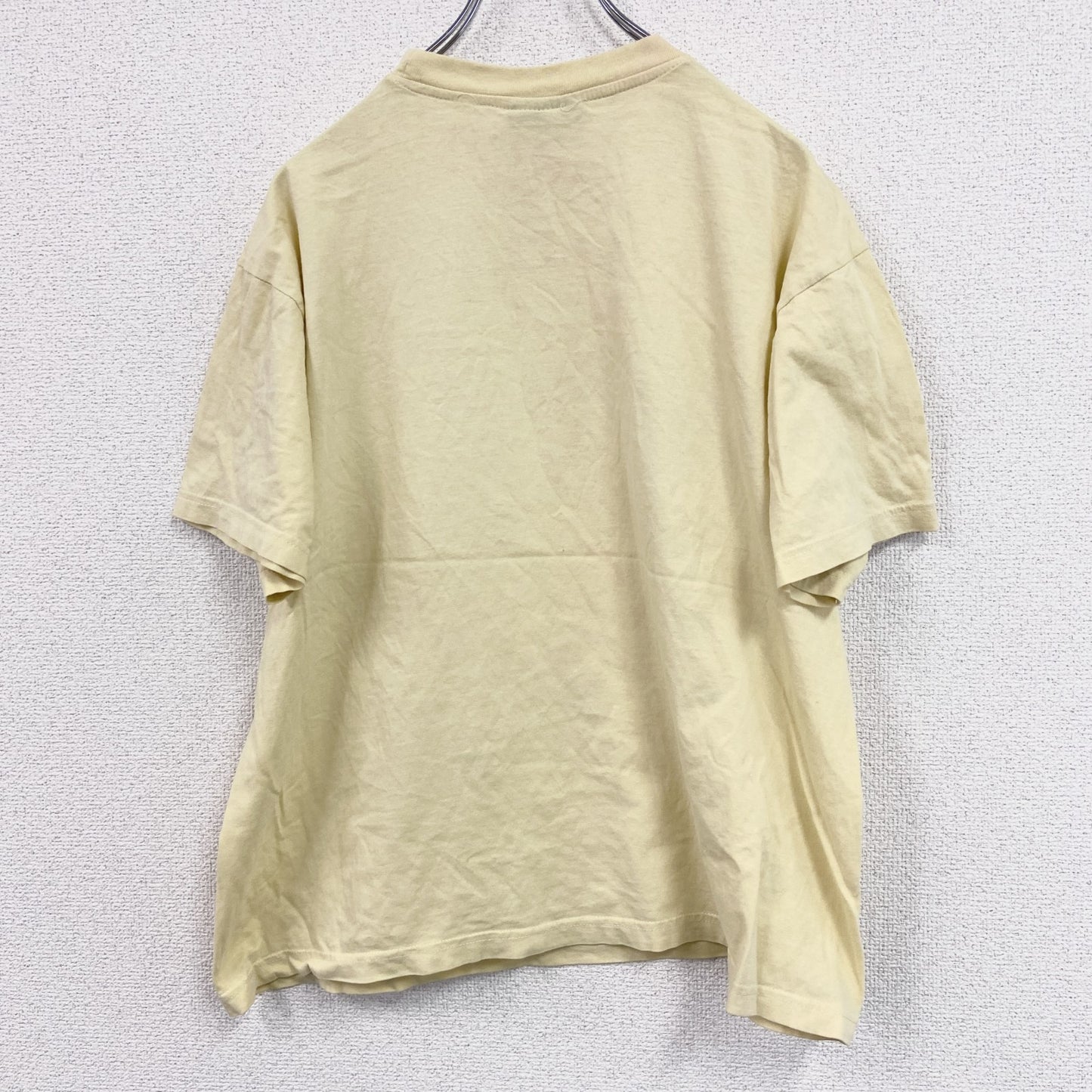 SHAMP　半袖プリントTシャツ　スケボー　スケーター　英字プリント　黄色　イエロー　Mサイズ
