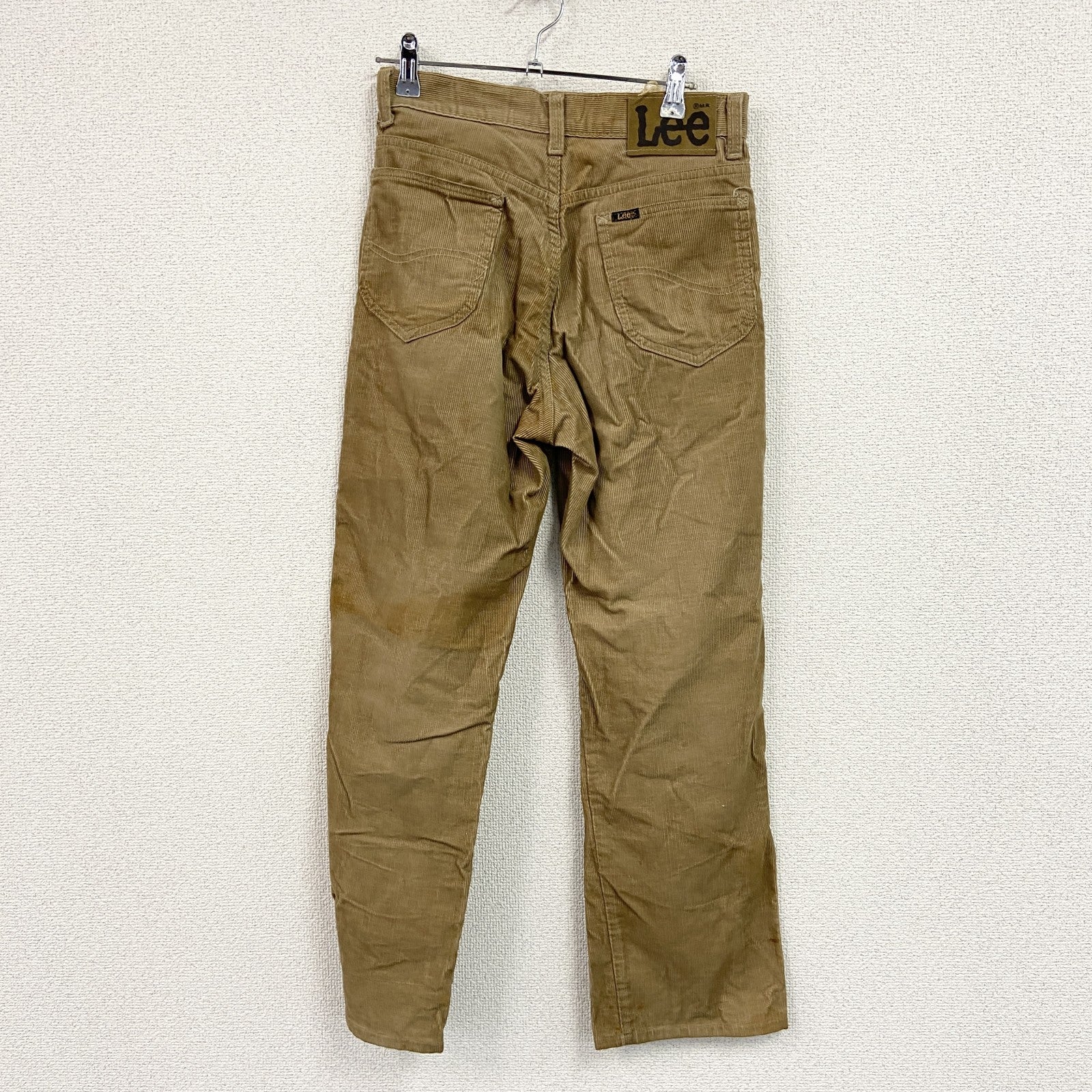 ～90s　Lee 200　リー　コーデュロイパンツ　ジップフライ　ヴィンテージ　茶色　ブラウン　W28サイズ