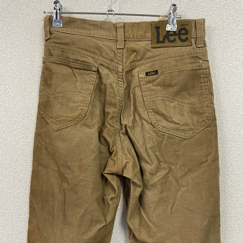 ～90s　Lee 200　リー　コーデュロイパンツ　ジップフライ　ヴィンテージ　茶色　ブラウン　W28サイズ