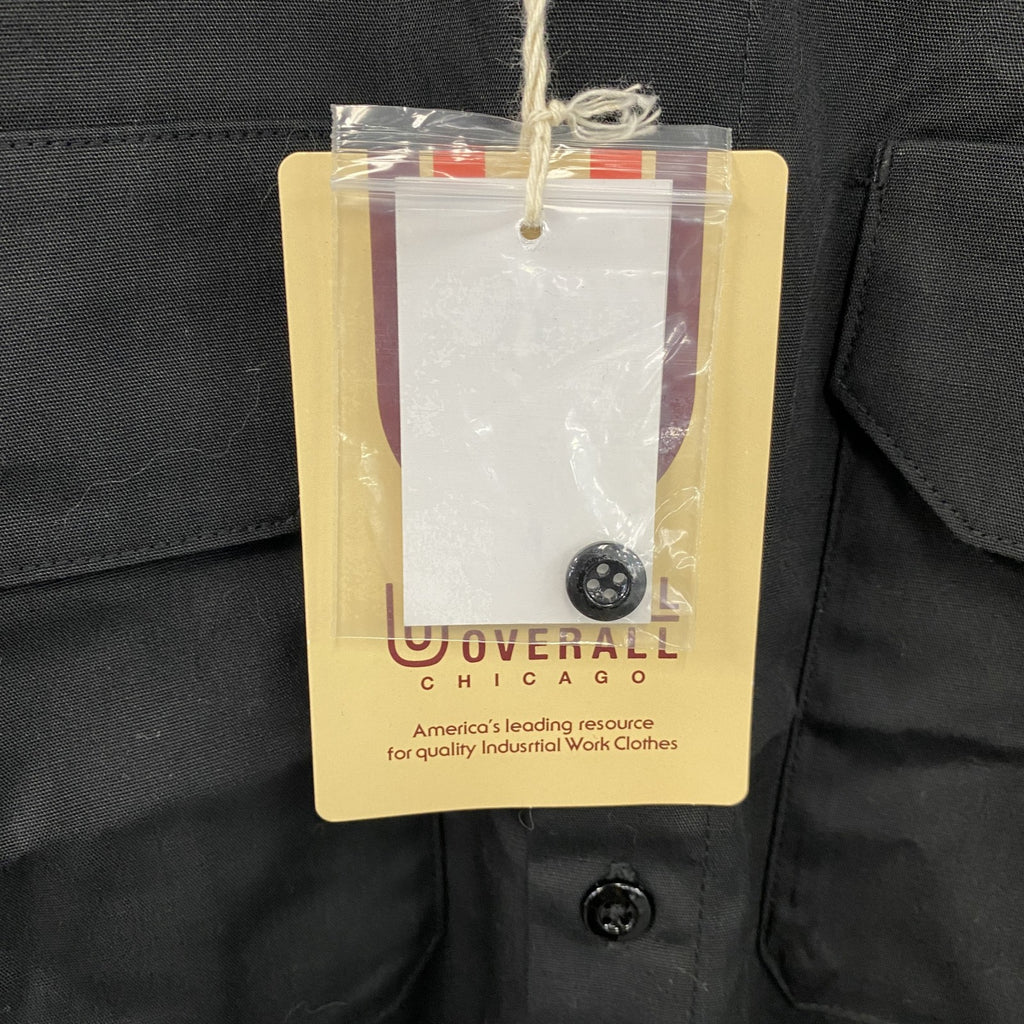 UNIVERSAL OVERALL　半袖ワークシャツ　黒　ブラック　XLサイズ