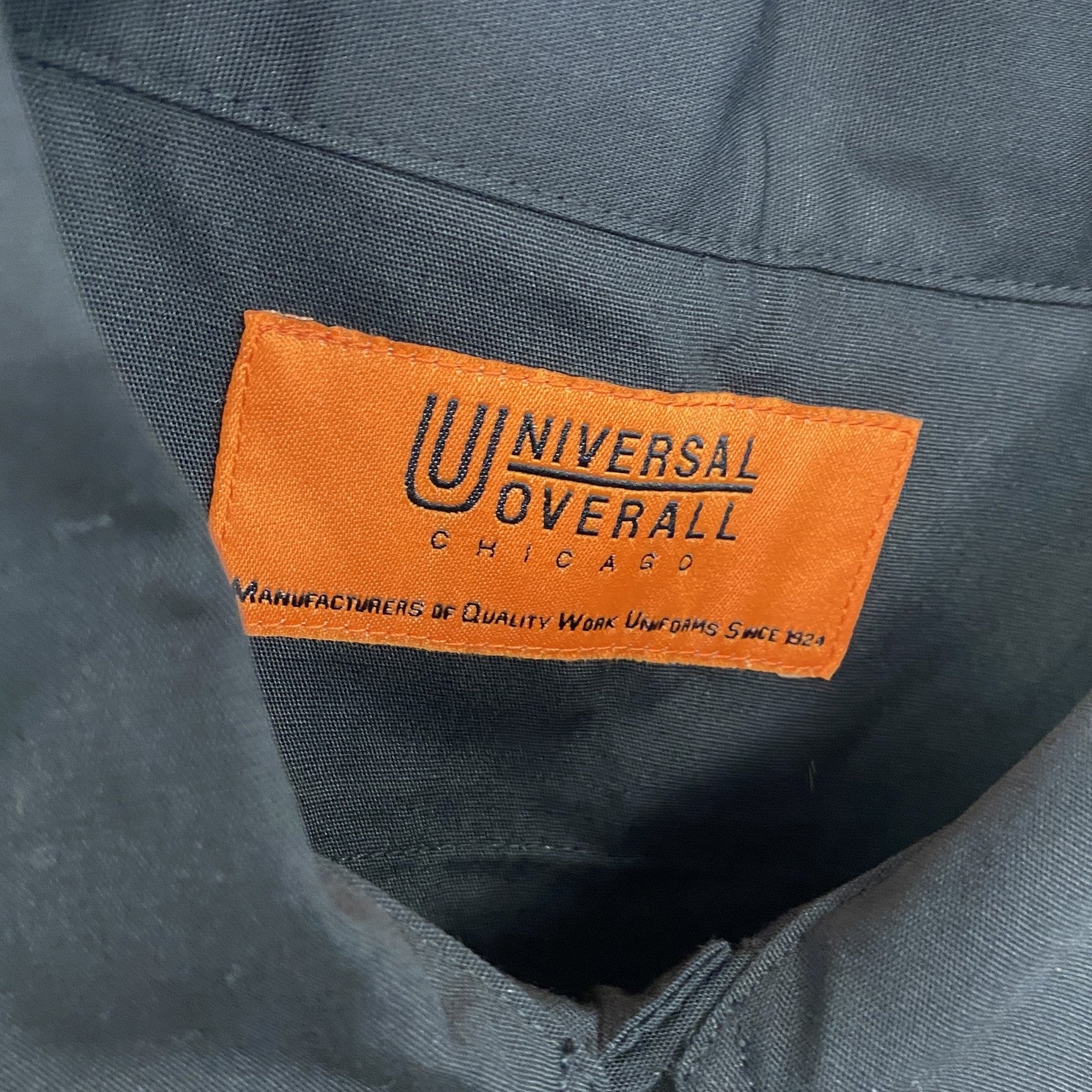 UNIVERSAL OVERALL　半袖ワークシャツ　黒　ブラック　XLサイズ