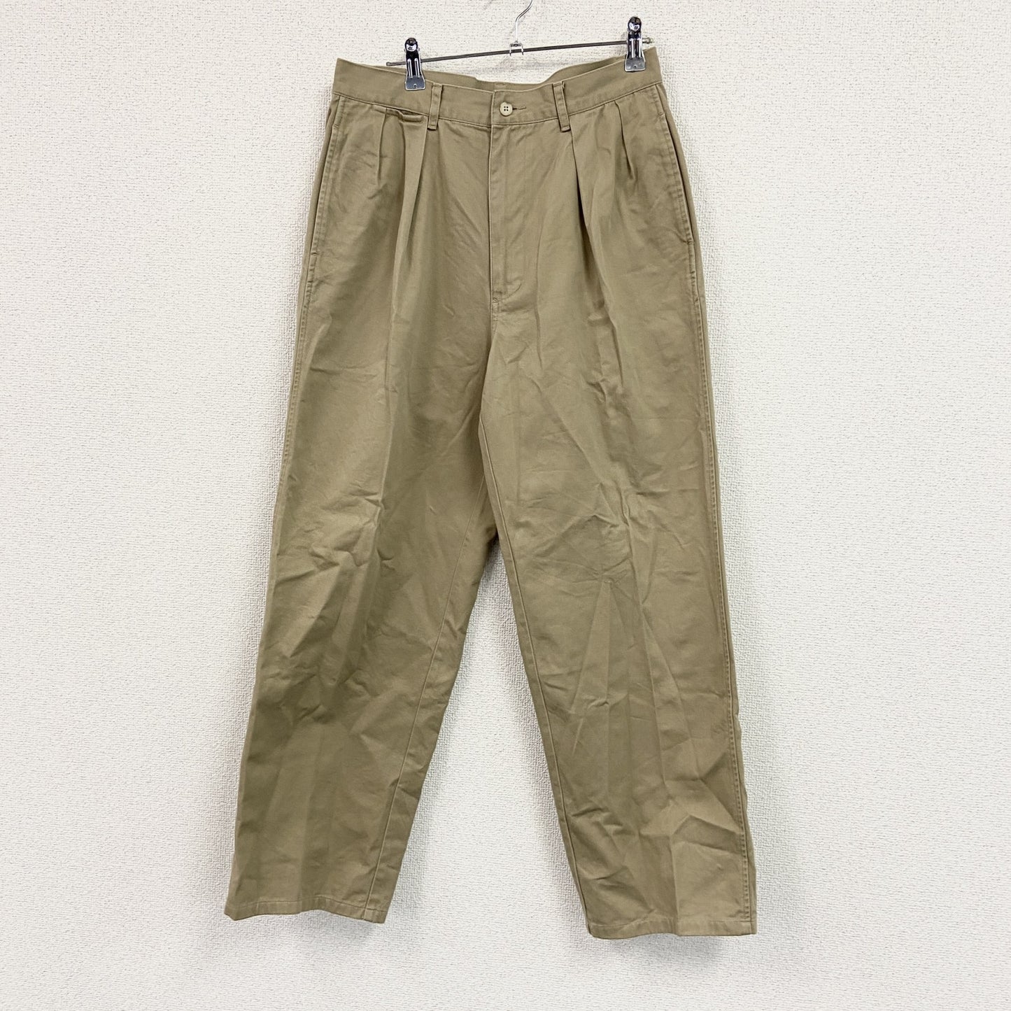 CHAPS　チャップス　ツータックチノパンツ　ベージュ