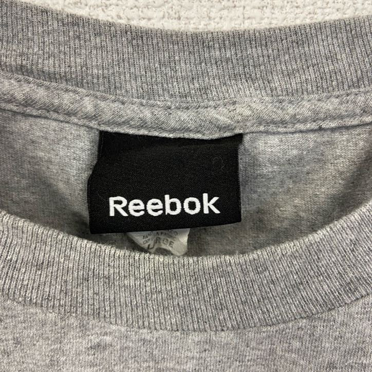 古着 used　Reebok リーボック　半袖プリントTシャツ　NHL　シドニークロスビー　ペンギンス　グレー　灰色　Lサイズ