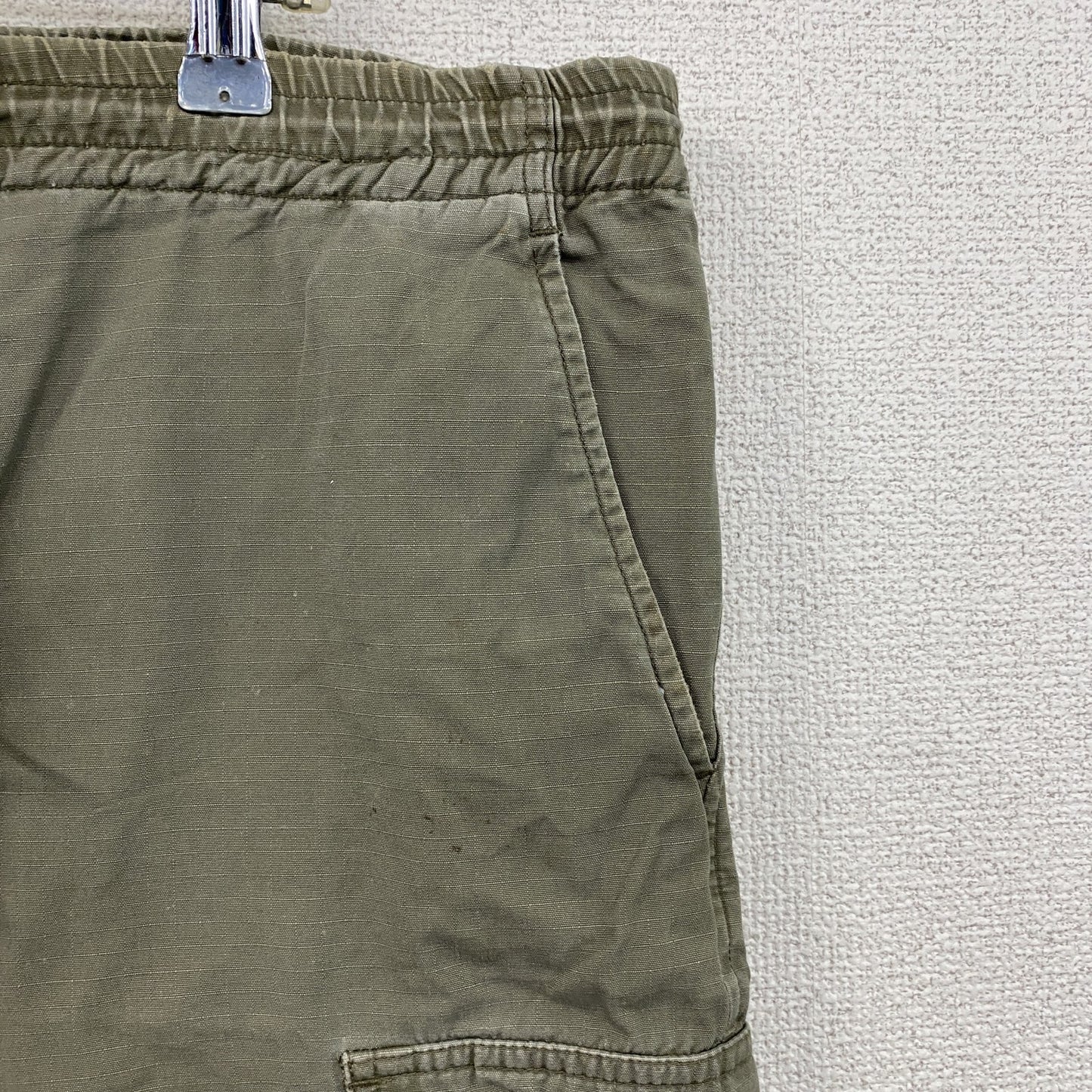 Dickies　ディッキーズ　ハーフカーゴパンツ　ショートパンツ　ドローコード　オリーブカーキ