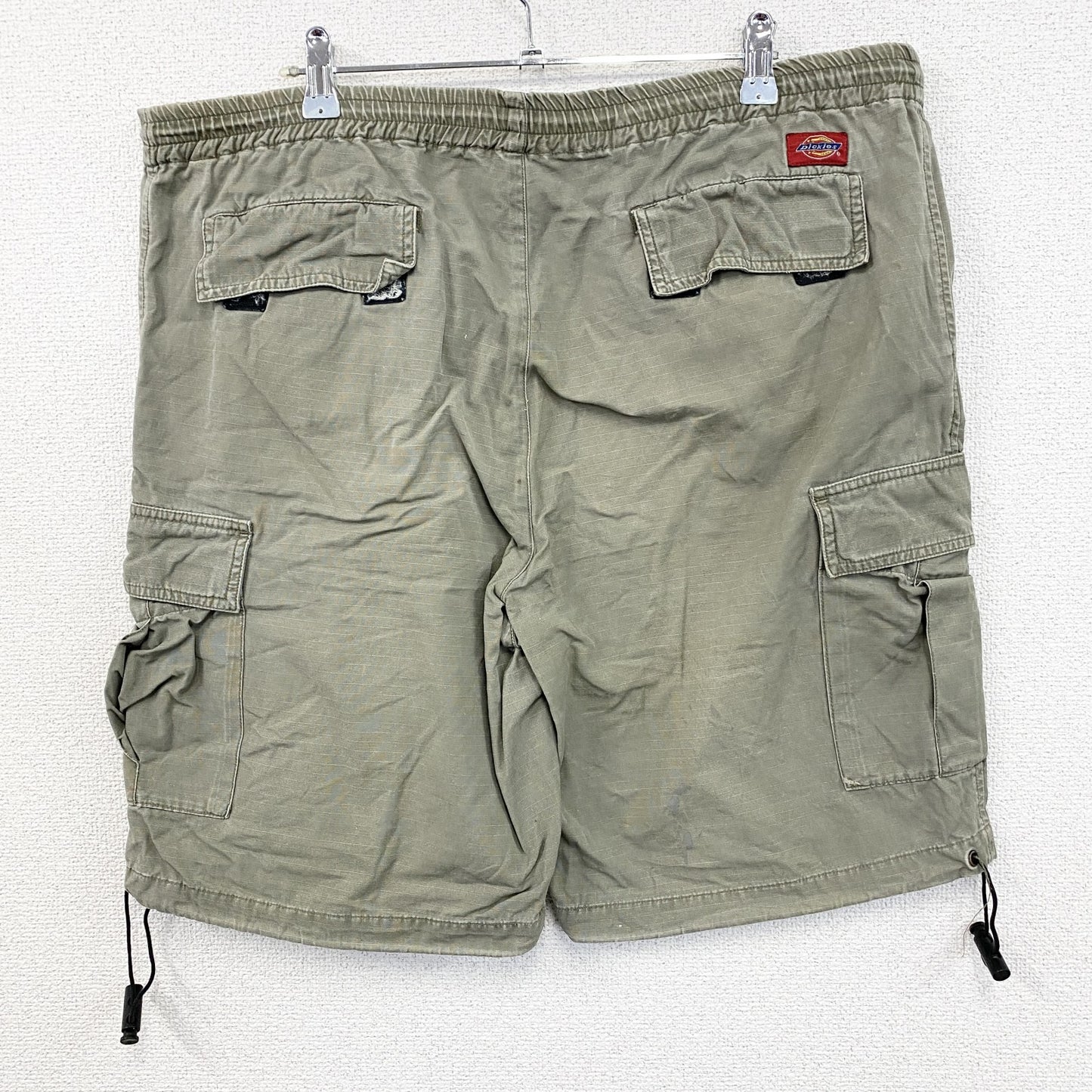 Dickies　ディッキーズ　ハーフカーゴパンツ　ショートパンツ　ドローコード　オリーブカーキ