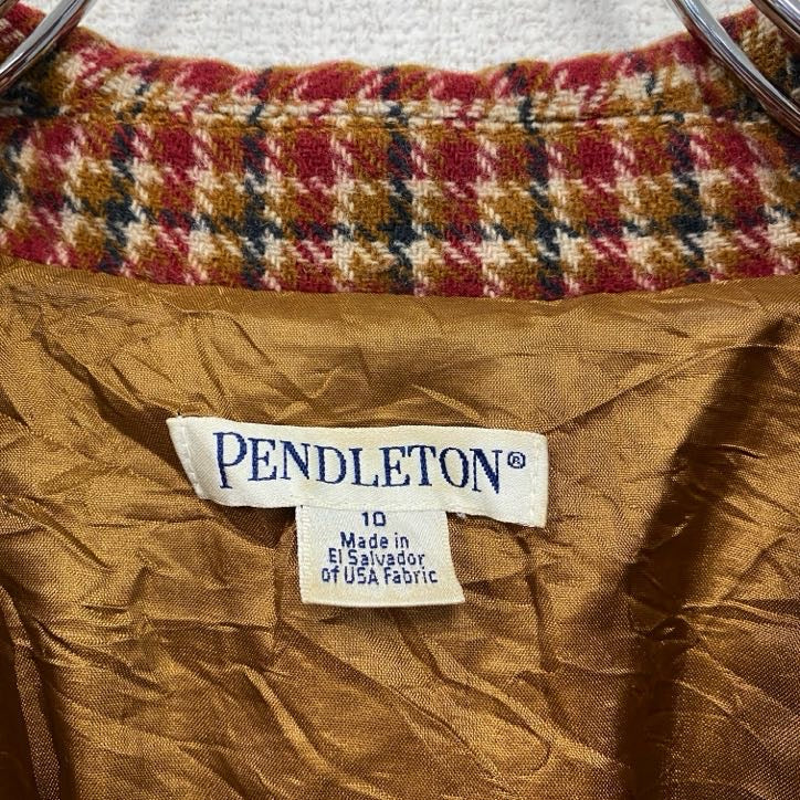 00s　PENDELTON　ペンドルトン　テーラードジャケット/ブレザー　ヴィンテージ　赤　レッド　10サイズ