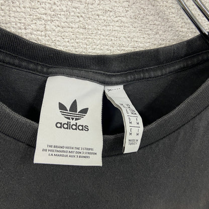adidas　アディダス　半袖プリントTシャツ　黒　ブラック　Mサイズ