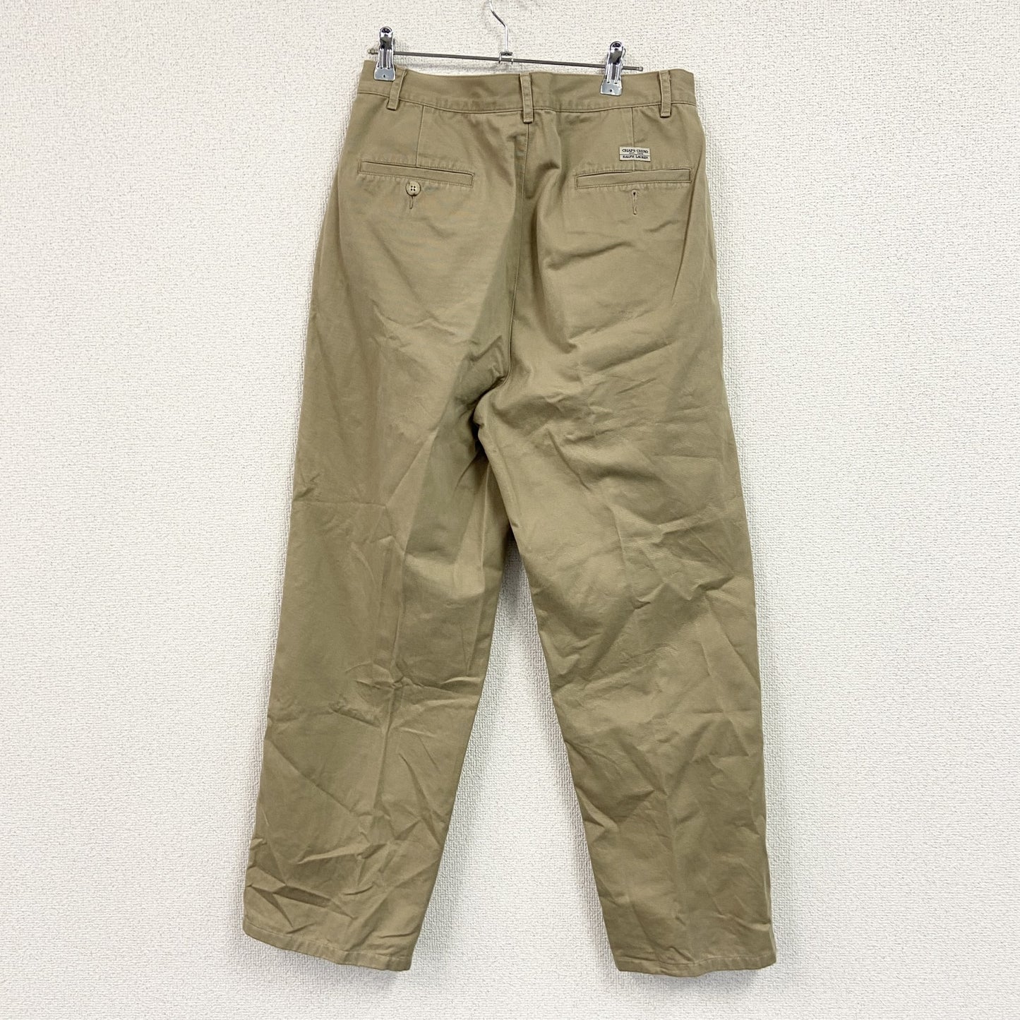CHAPS　チャップス　ツータックチノパンツ　ベージュ