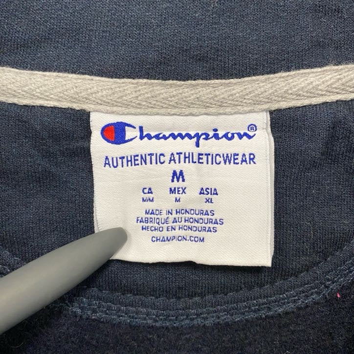 Champion　チャンピオン　ハーフジッププルオーバースウェット/トレーナー　紺　ネイビー　Mサイズ