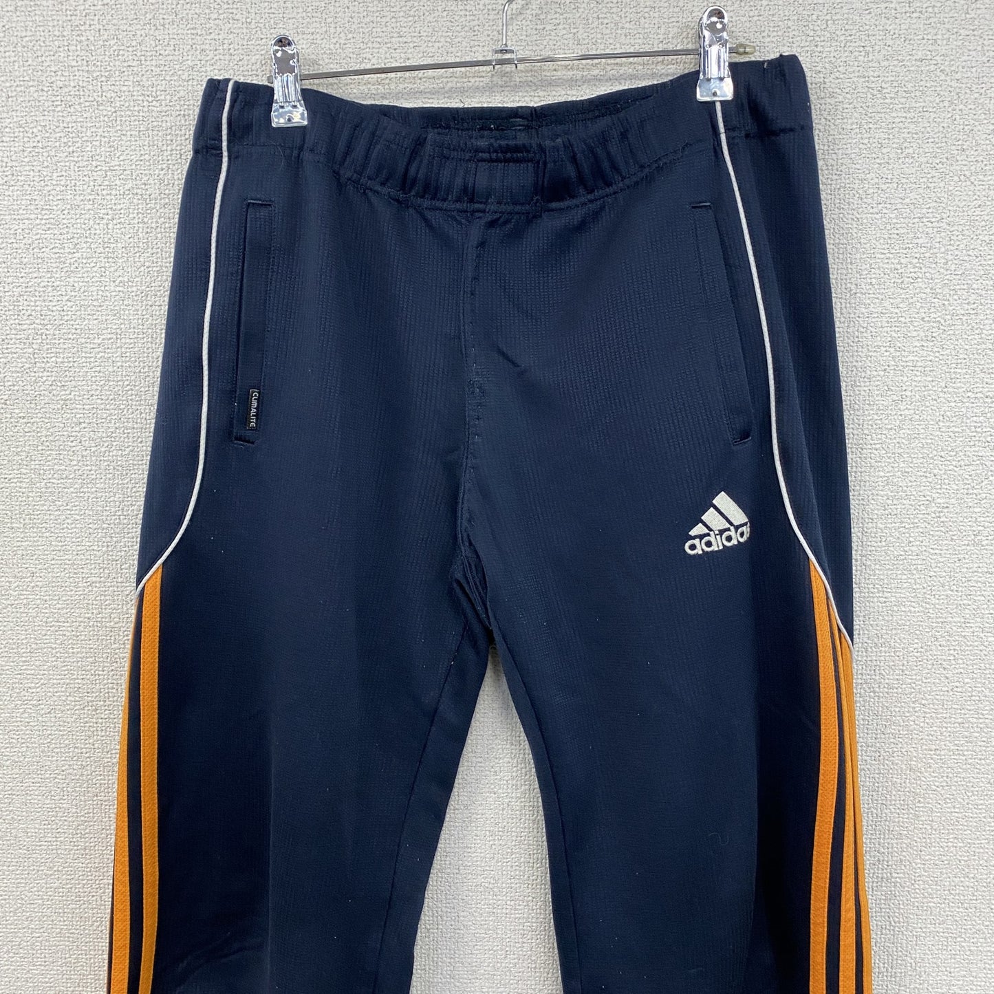 古着 used　adidas　アディダス　トラックパンツ/ジャージ　パフォーマンスロゴ　紺　ネイビー　Mサイズ
