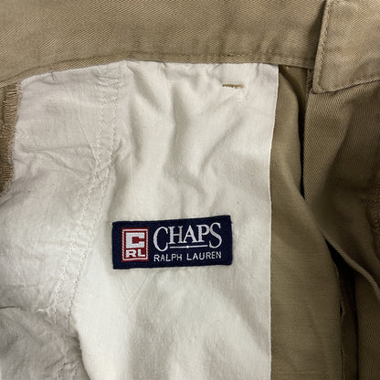 CHAPS　チャップス　ツータックチノパンツ　ベージュ