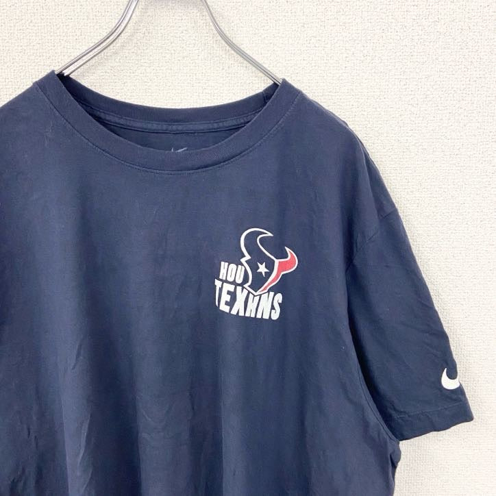 古着 used　NIKE ナイキ　半袖プリントTシャツ　NFL　ヒューストン・テキサンズ　ネイビー　ビックシルエット　XXLサイズ
