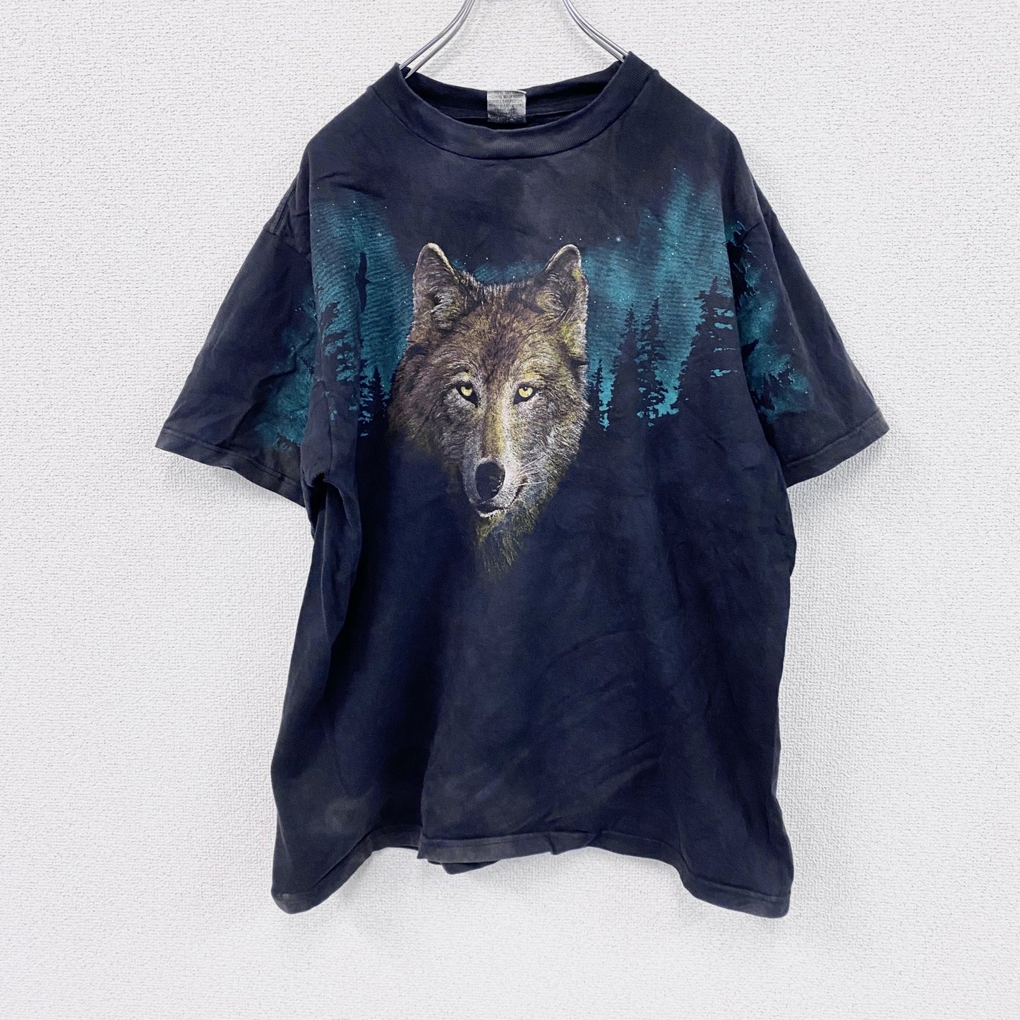 ～00s　Harlequin　半袖アニマルプリントTシャツ　ヴィンテージ　黒　ブラック　XLサイズ