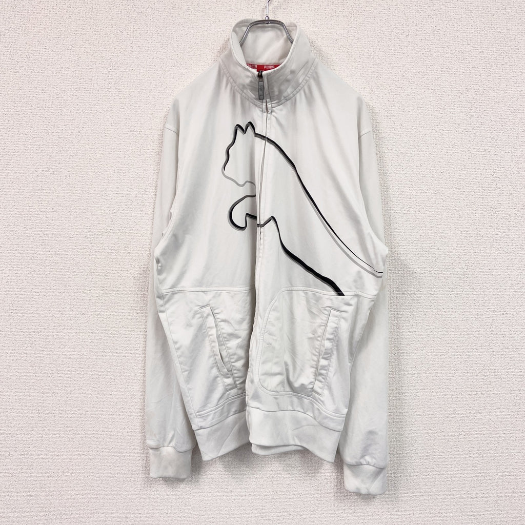 古着 used　PUMA　プーマ　トラックジャケット/ジャージ　白　ホワイト　XLサイズ