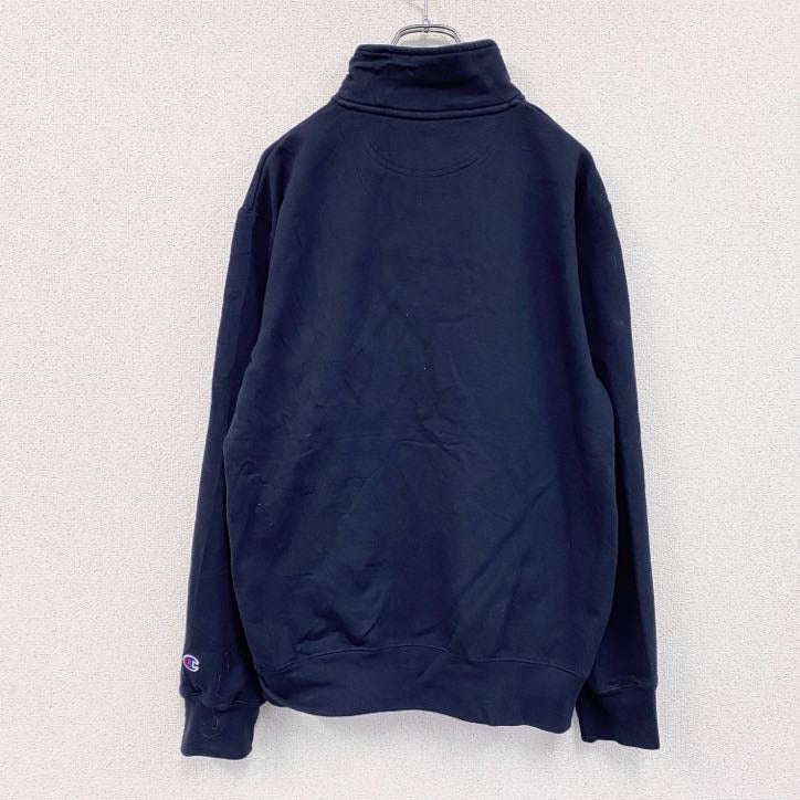 Champion　チャンピオン　ハーフジッププルオーバースウェット/トレーナー　紺　ネイビー　Mサイズ