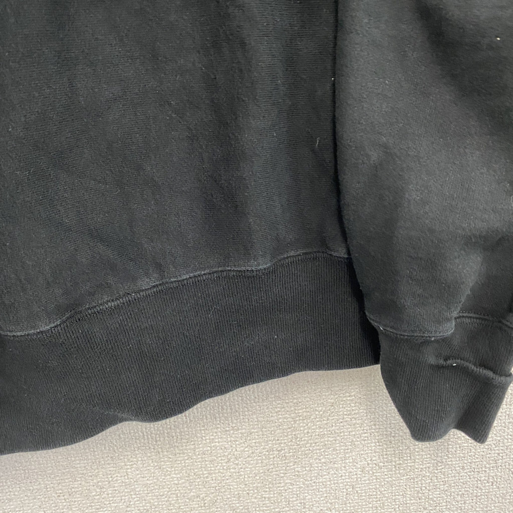 Champion　チャンピオン　リバースウィーブ　スウェットパーカー/フーディー　刺繍ロゴ　デカロゴ　現行　黒　ブラック　Lサイズ