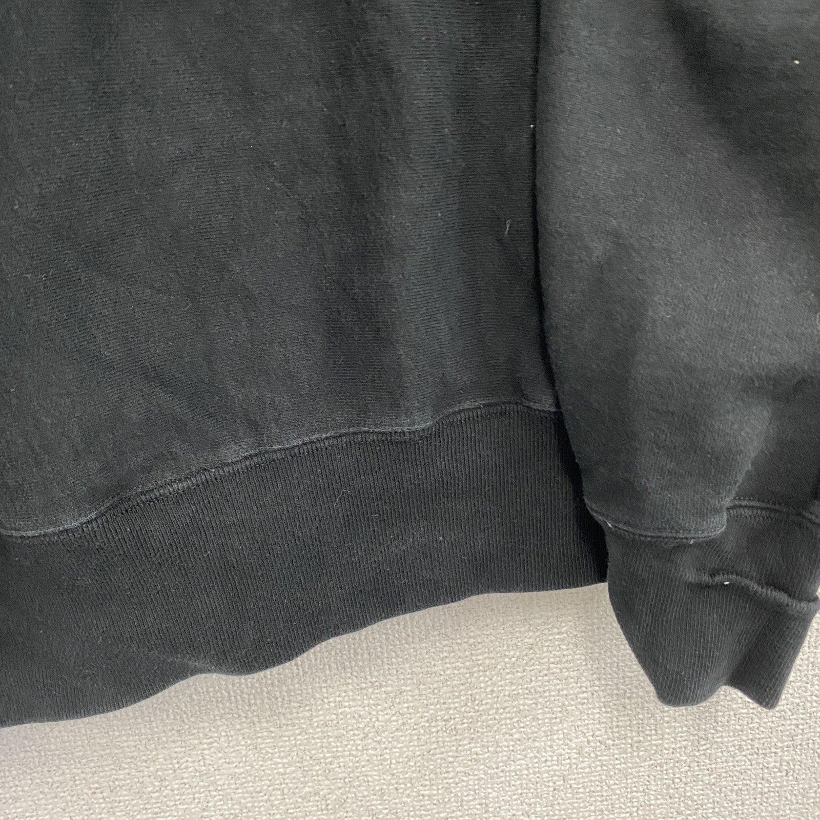 Champion　チャンピオン　リバースウィーブ　スウェットパーカー/フーディー　刺繍ロゴ　デカロゴ　現行　黒　ブラック　Lサイズ