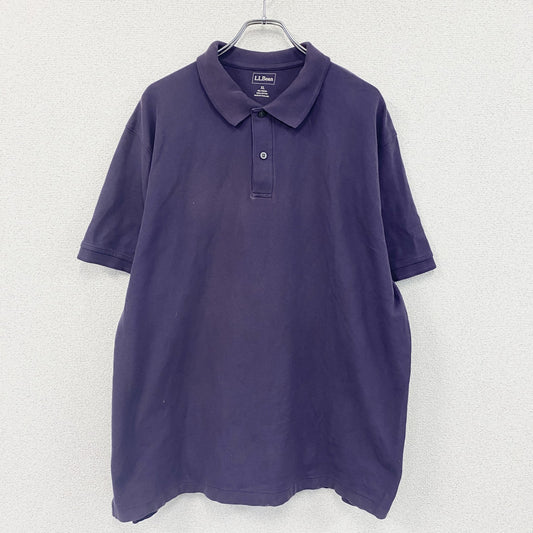 L.L.Bean　エルエルビーン　半袖ポロシャツ　紫　パープル　XLサイズ　