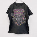 半袖プリントアニマルTシャツ　ROYAL ROCK　蛇　マルチカラー　黒　ブラック