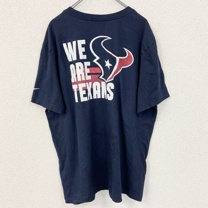 古着 used　NIKE ナイキ　半袖プリントTシャツ　NFL　ヒューストン・テキサンズ　ネイビー　ビックシルエット　XXLサイズ