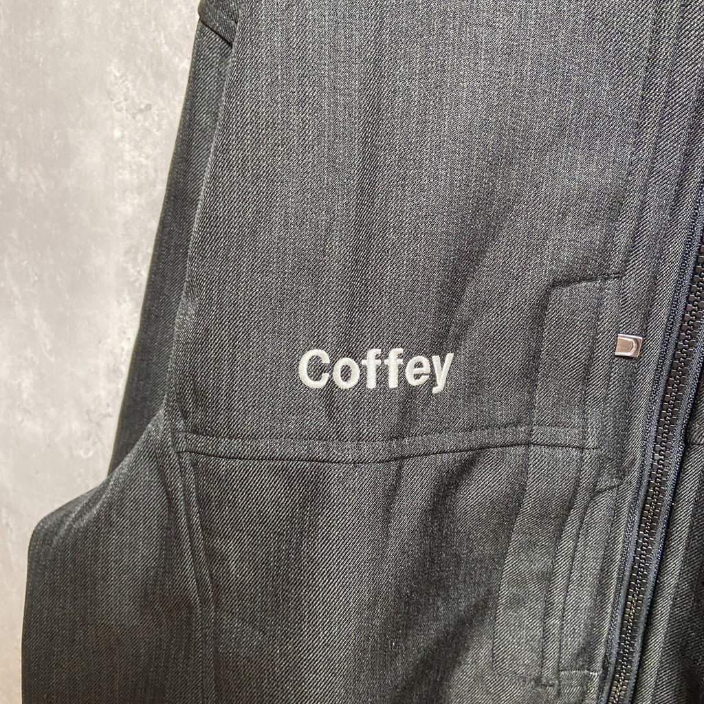 古着 used　NORTH END　Conhagen　長袖ナイロンジャケット　ワンポイント刺繍ハイネックアウター　黒　Mサイズ