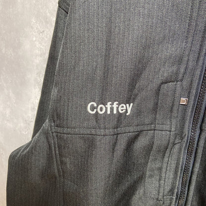 古着 used　NORTH END　Conhagen　長袖ナイロンジャケット　ワンポイント刺繍ハイネックアウター　黒　Mサイズ