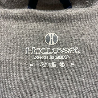 HOLLOWAY　ホロウェイ　フルジップジャケット　アーチプリント　ワッペン　刺繍ロゴ　紺　ネイビー　Sサイズ