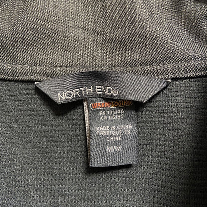 古着 used　NORTH END　Conhagen　長袖ナイロンジャケット　ワンポイント刺繍ハイネックアウター　黒　Mサイズ