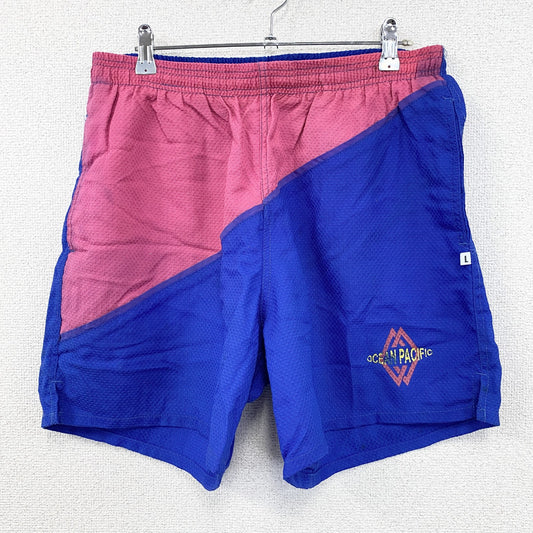 ～00s　Ocean Pacific　オーシャンパシフィック　ハーフパンツ/ショートパンツ　青　ブルー　Lサイズ　
