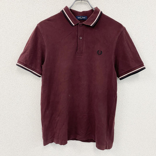 FRED PERRY　フレッドペリー　半袖ポロシャツ　ボルドー　Mサイズ