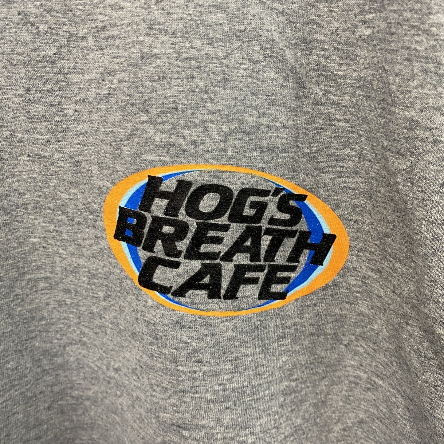 ～00s　CLOTHING　半袖プリントTシャツ　企業ロゴ　両面プリント　ヴィンテージ　灰色　グレー　Lサイズ