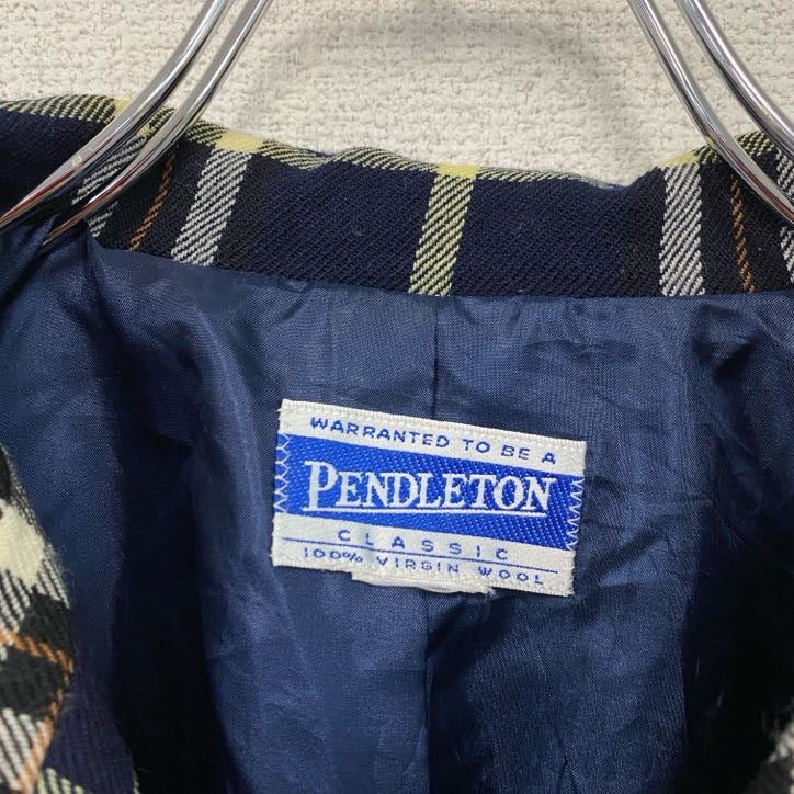 90s～　PENDELTON　ペンドルトン　ウールジャケット　テーラードジャケット　ヴィンテージ　紺　ネイビー　