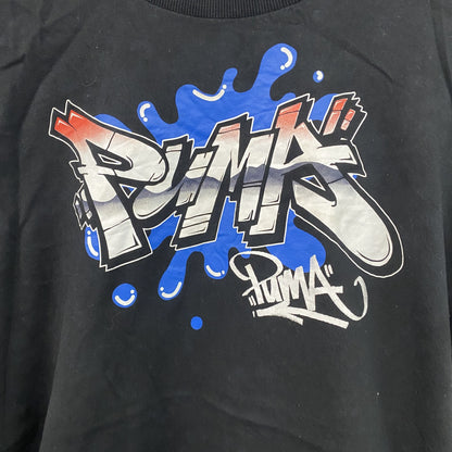 PUMA　プーマ　半袖プリントTシャツ　黒　ブラック　XXLサイズ