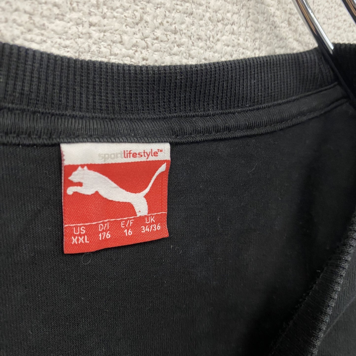 PUMA　プーマ　半袖プリントTシャツ　黒　ブラック　XXLサイズ