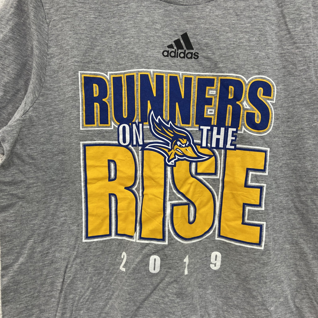 adidas　アディダス　半袖プリントTシャツ　灰色　グレー　Lサイズ