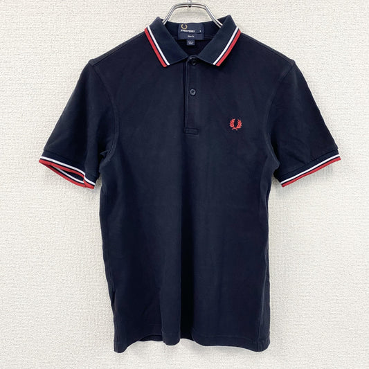 FRED PERRY　フレッドペリー　半袖ポロシャツ　紺　ネイビー　Sサイズ