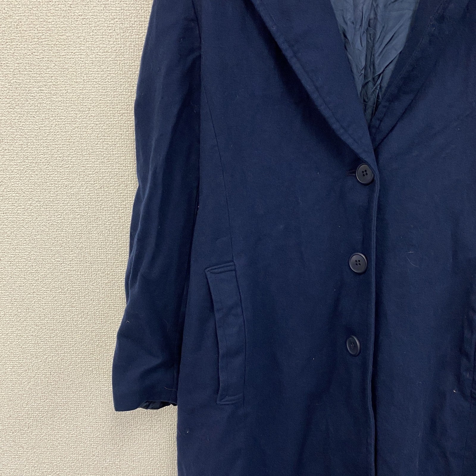 ～70s　PENDELTON　ペンドルトン　ウールトレンチコート　チェスターコート　ヴィンテージ　紺　ネイビー　