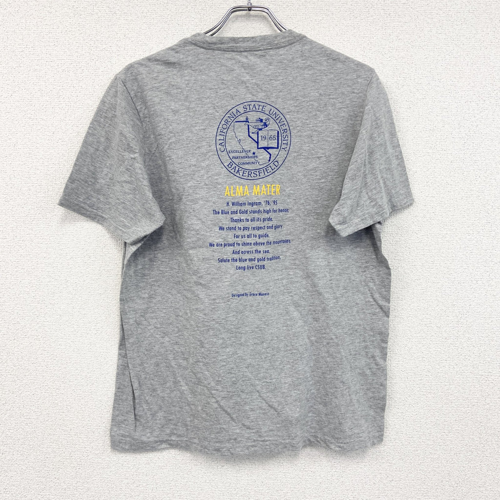 adidas　アディダス　半袖プリントTシャツ　灰色　グレー　Lサイズ