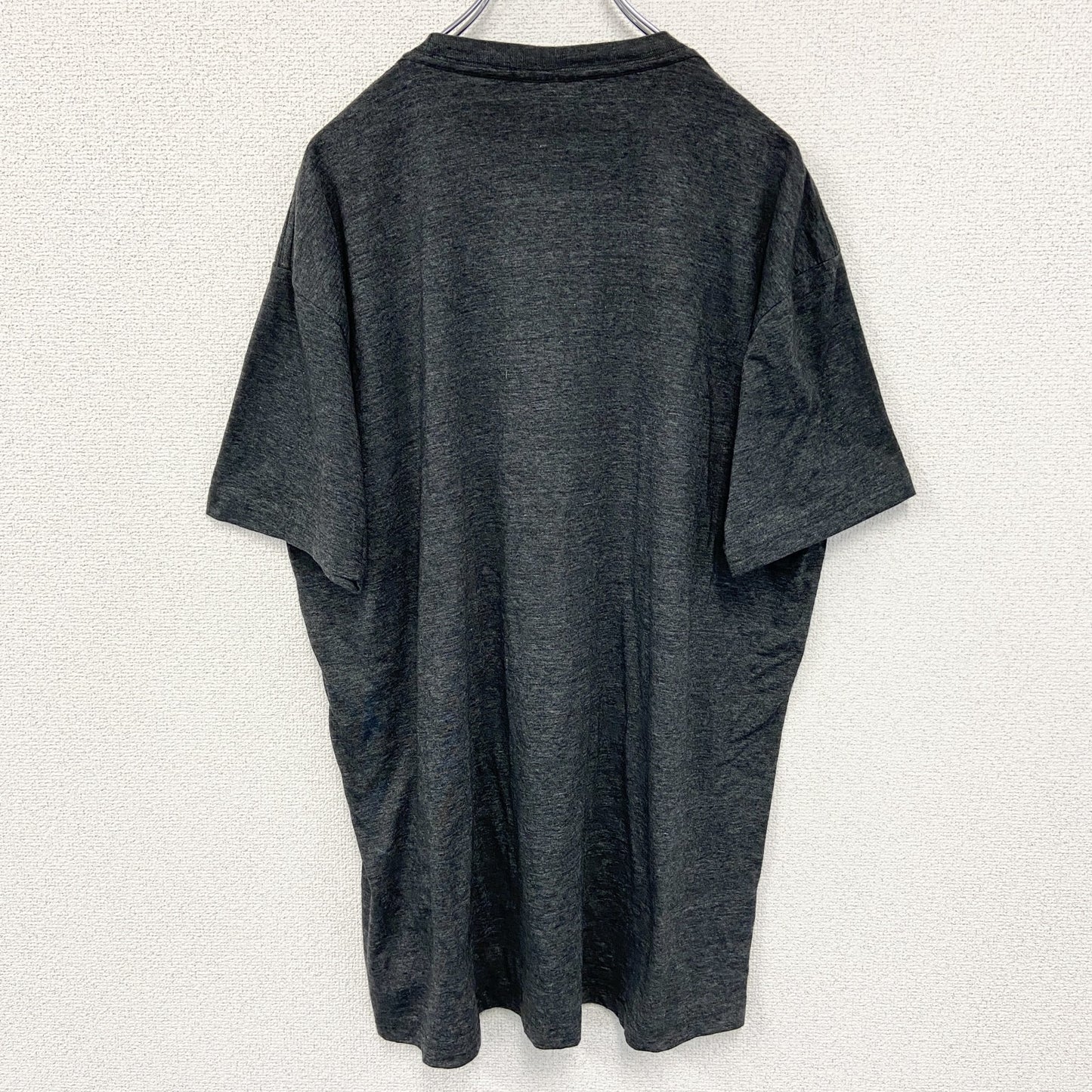 古着 used　OLD TIME　半袖ロゴプリントTシャツ　ピッツバーグ・ペンギンズ　ダークグレー　ビックシルエット　XXLサイズ