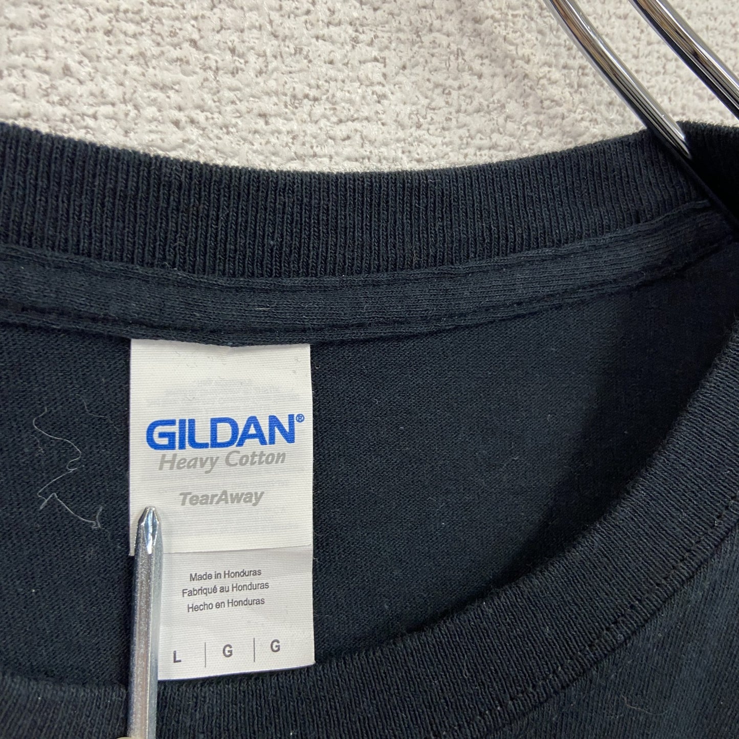 GILDAN　ギルダン　半袖プリントTシャツ　黒　ブラック　Lサイズ