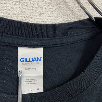 GILDAN　ギルダン　半袖プリントTシャツ　黒　ブラック　Lサイズ