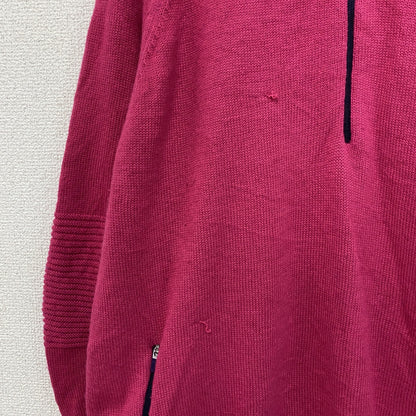 NIKE GOLF　ナイキゴルフ　ハーフジップウールニットセーター　ピンク　Lサイズ