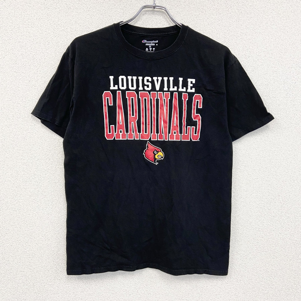 Champion　チャンピオン　NCAA　半袖プリントTシャツ　黒　ブラック　Mサイズ