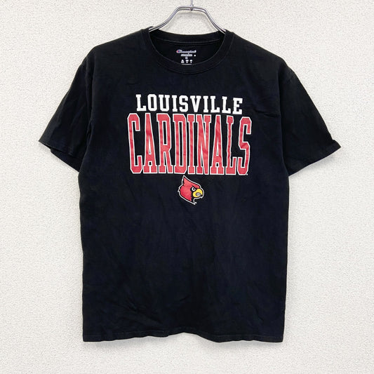 Champion　チャンピオン　NCAA　半袖プリントTシャツ　黒　ブラック　Mサイズ
